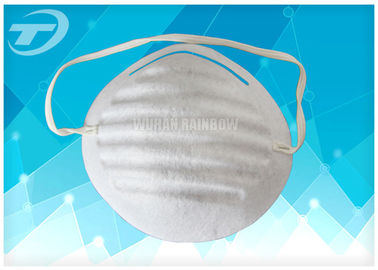 Disposable dust mask made from polyester fabric with elastic band , white or blue color